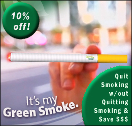 Save 10% with a GreenSmoke eCigarette Discount Coupon!