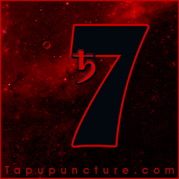 In numerology the seven corresponds with the planet saturn.